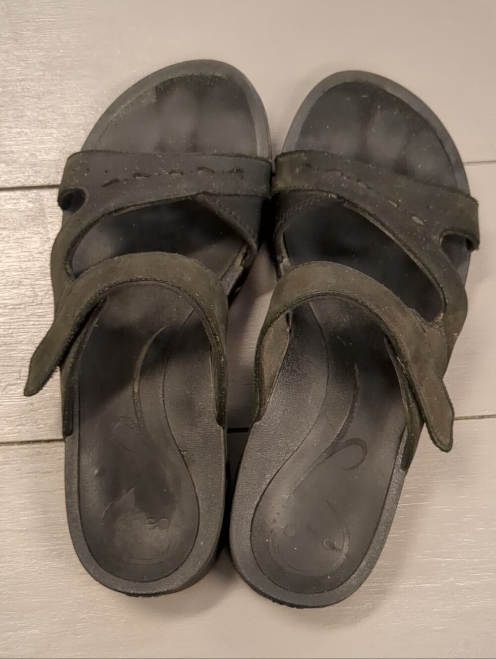 Abeo Black Adjustable Double-Strap Water Sandals